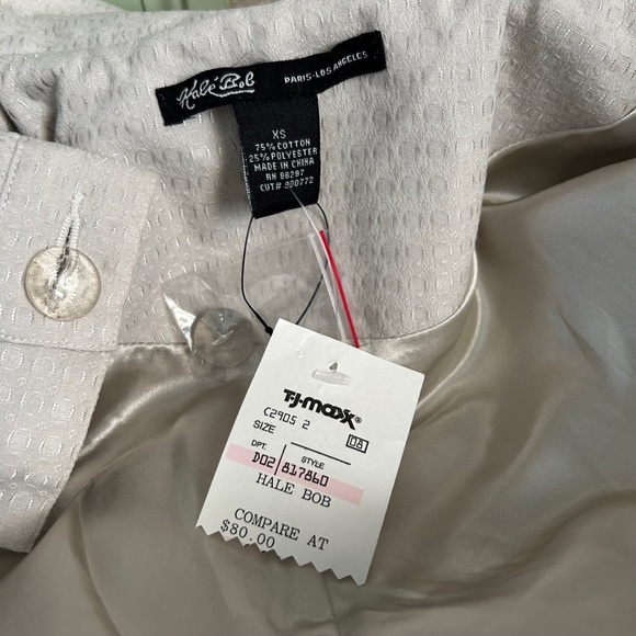 NWT Kalé Bob Front Buttons & Hooks Closure Light Gray Dress Coat Size XS - Picture 10 of 10